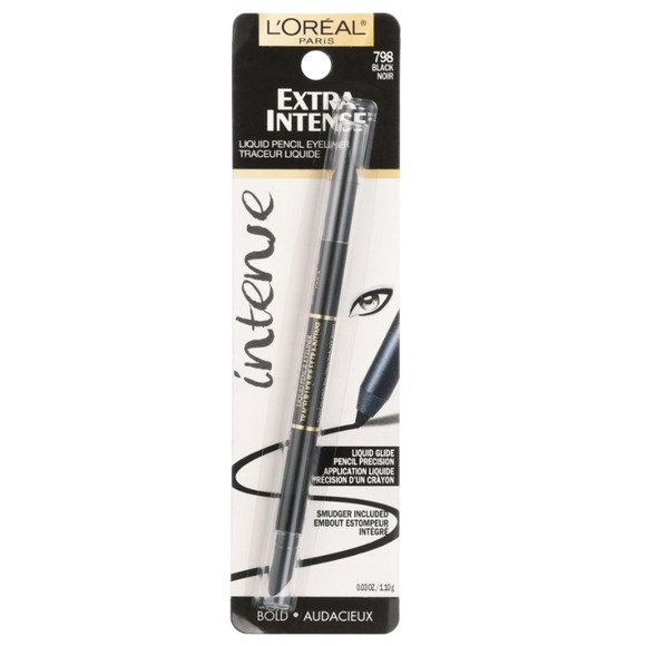 L'Oreal Liquid Pencil Eyeliner BLACK With Precision Smudger - BLACK (798) LOreal - Picture 1 of 11